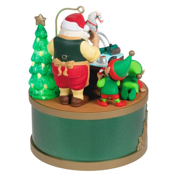 New! Santa's Workshop Wonders Hallmark Keepsake Christmas Ornament Toy Train Set - Picture 4 of 5